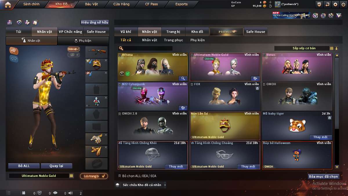 shop acc cf uy tin gia re